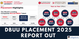 DBUU Placement Report 2025 Out; 15,500+ Offers Made, 80% Students Placed